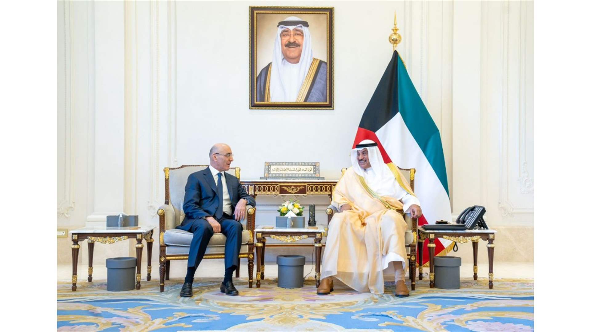 الحجار التقى ولي عهد الكويت ورئيس الوزراء وبحث في تعزيز التعاون مع الدولة الشقيقة: لبنان متمسك بعمقه العربي