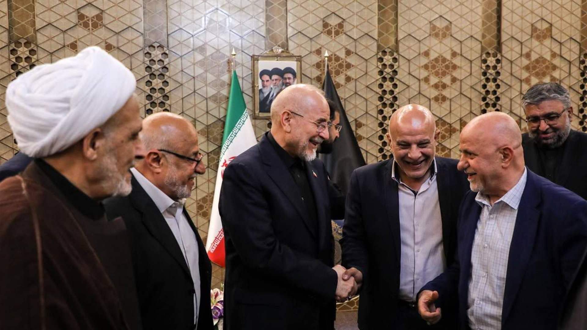 وفد من حركة أمل يلتقي قاليباف في طهران وينقل إليه رسالة من بري