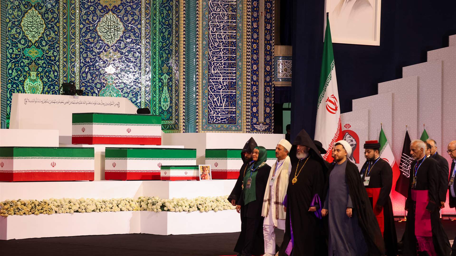 Iran president pays respects at Khamenei's remains: State TV