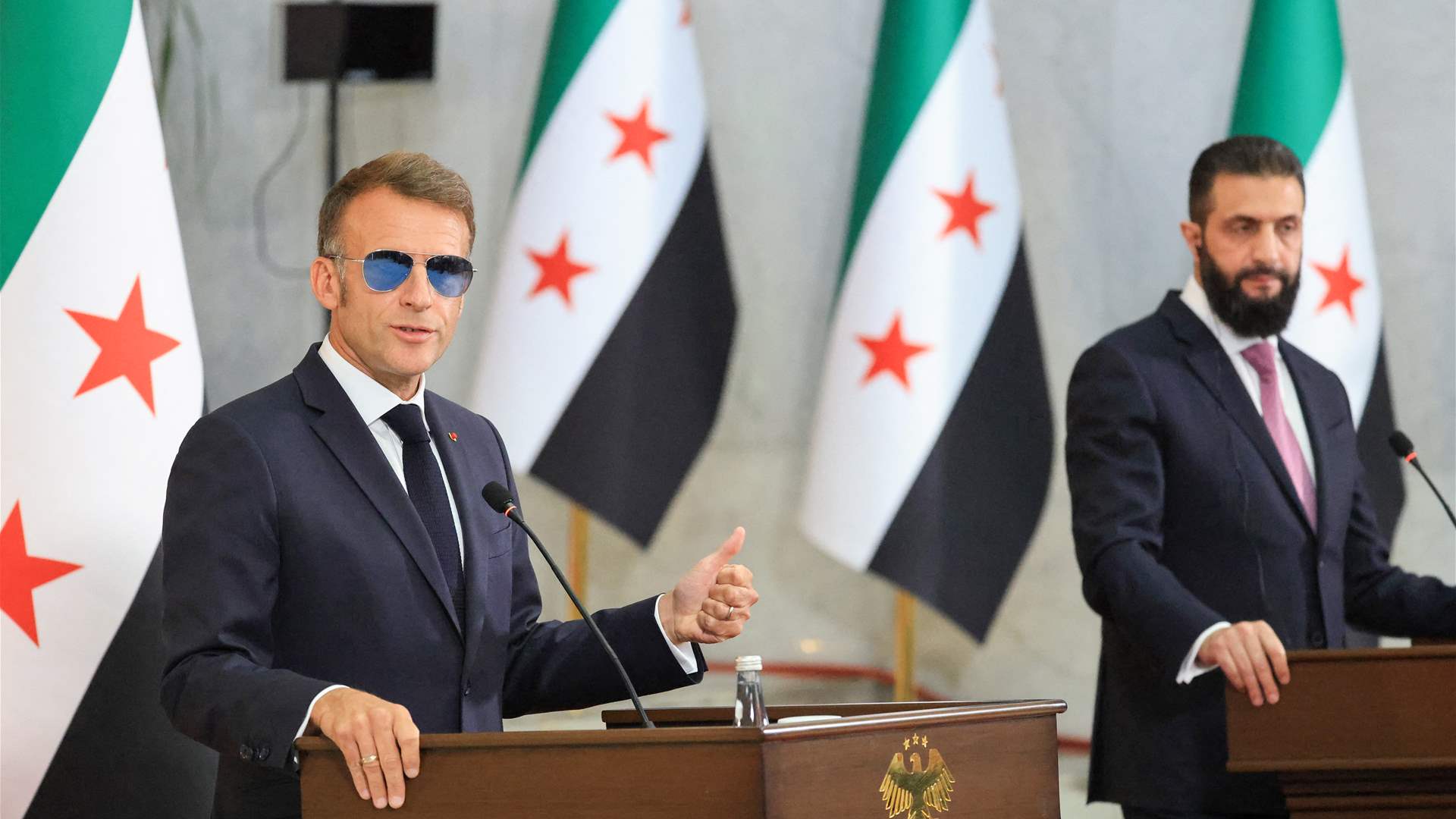 Macron says Syria must not feel 'destabilised' after Damascus blasts