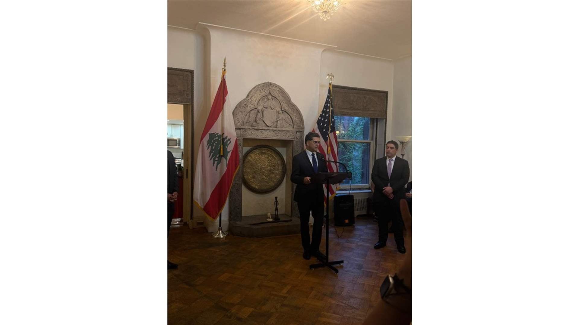 مرقص: لبنان بقيادة الرئيس عون يواصل جهوده لتحقيق الانسحاب الاسرائيلي الكامل بالتوازي مع عمل الحكومة على إعادة الإعمار