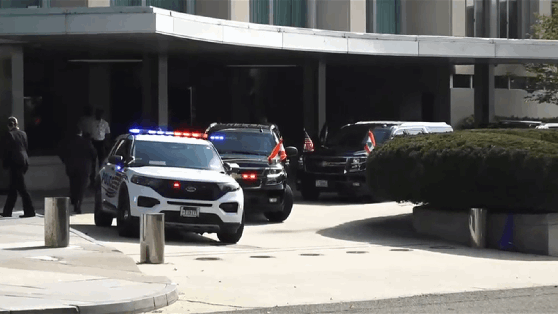 President Aoun arrives at US State Department for a meeting with Rubio: Video 
