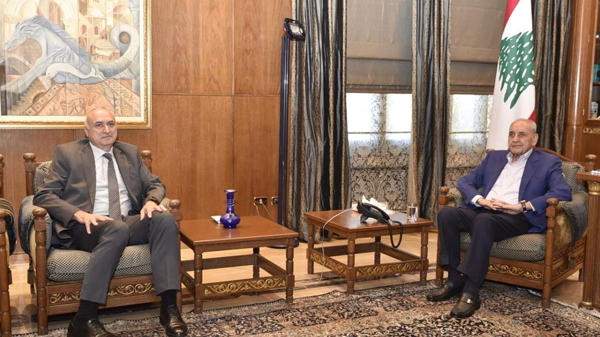 الرئيس بري استقبل سفير الجزائر والمدير العام لـ"اوجيرو"
