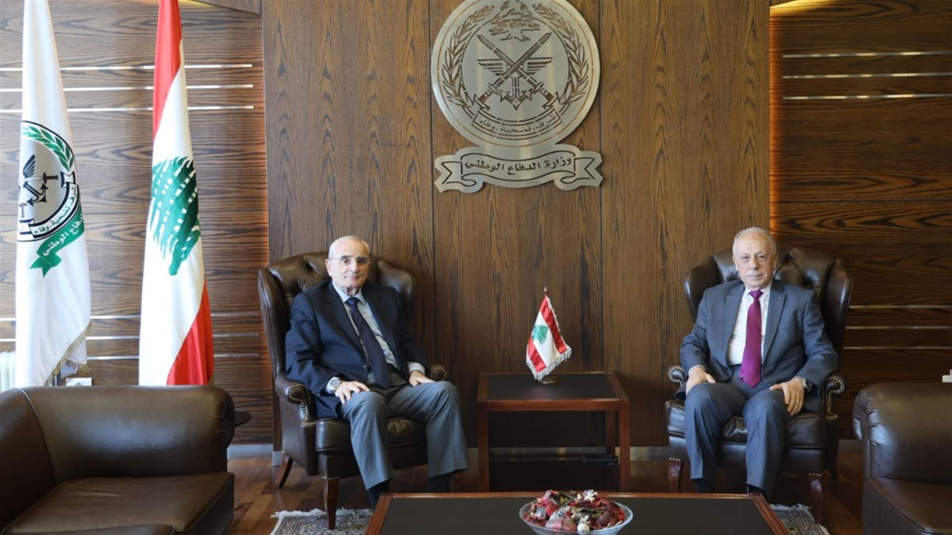 منسى بحث مع سليم ومجدلاني وحردان في التطورات أمنيا وسياسيا