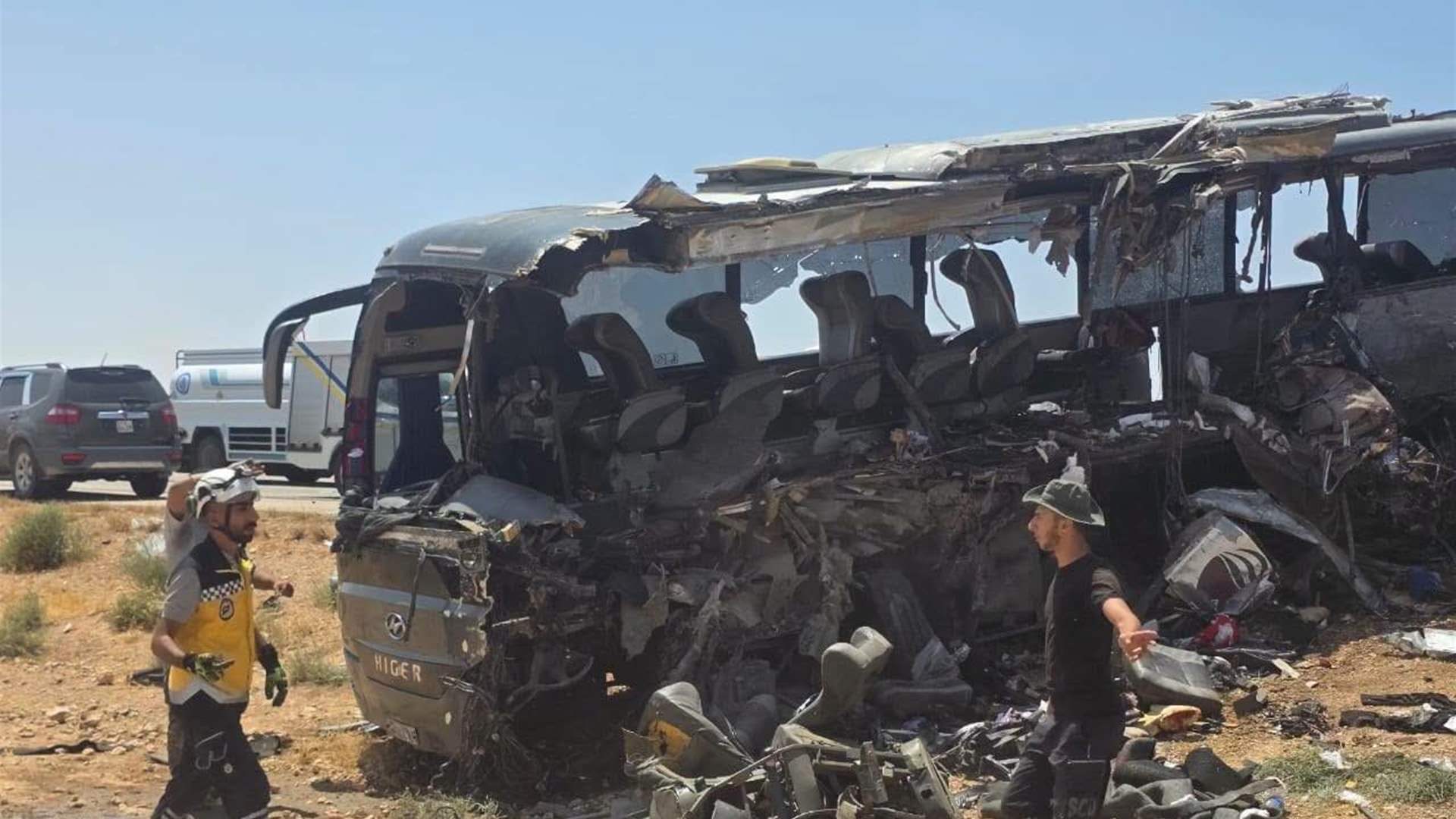 Syria bus crash toll rises to 35 dead: State media 