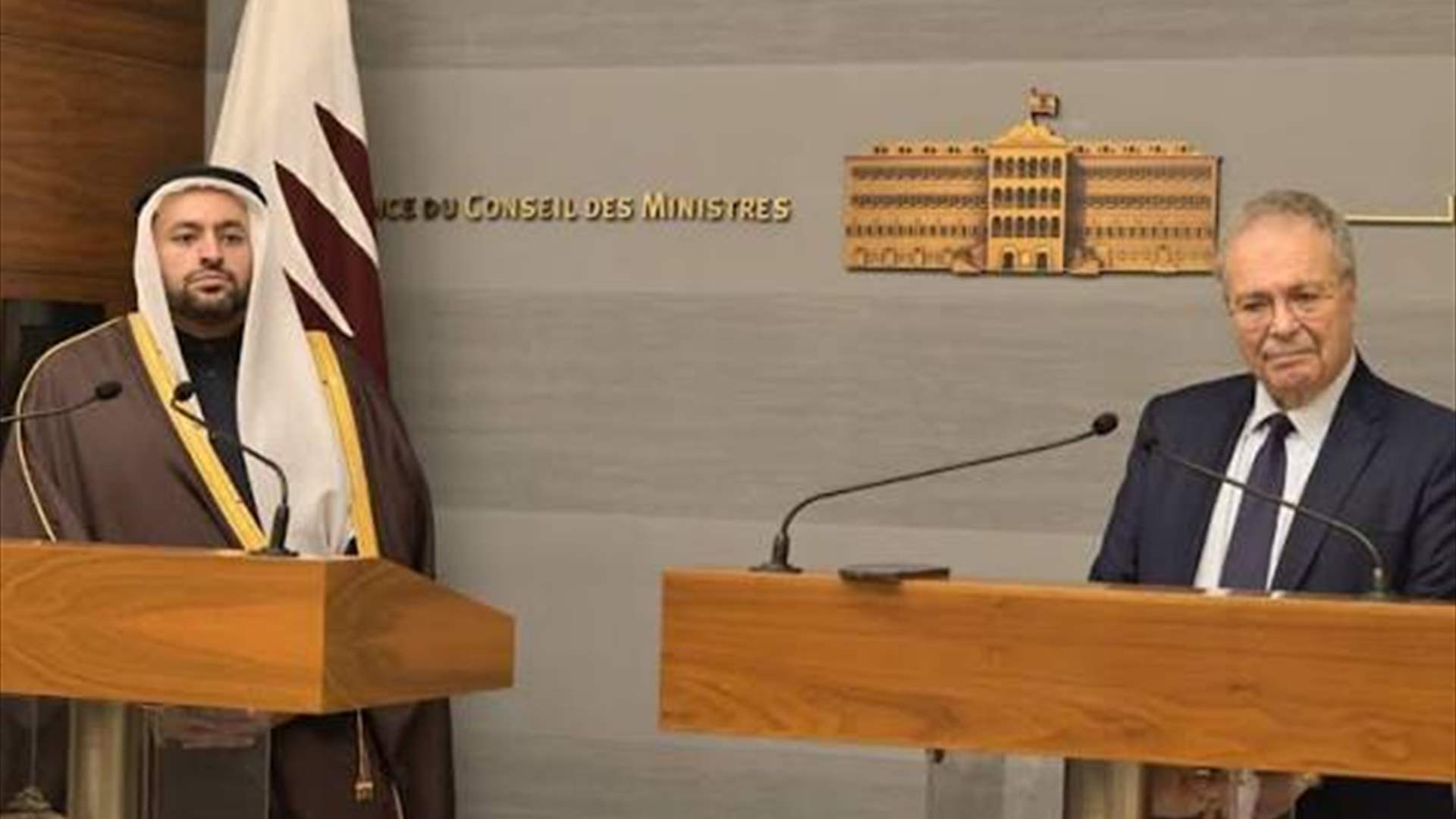الخليفي يؤكد لمتري استمرار دعم قطر للبنان وتعزيز مؤسسات الدولة