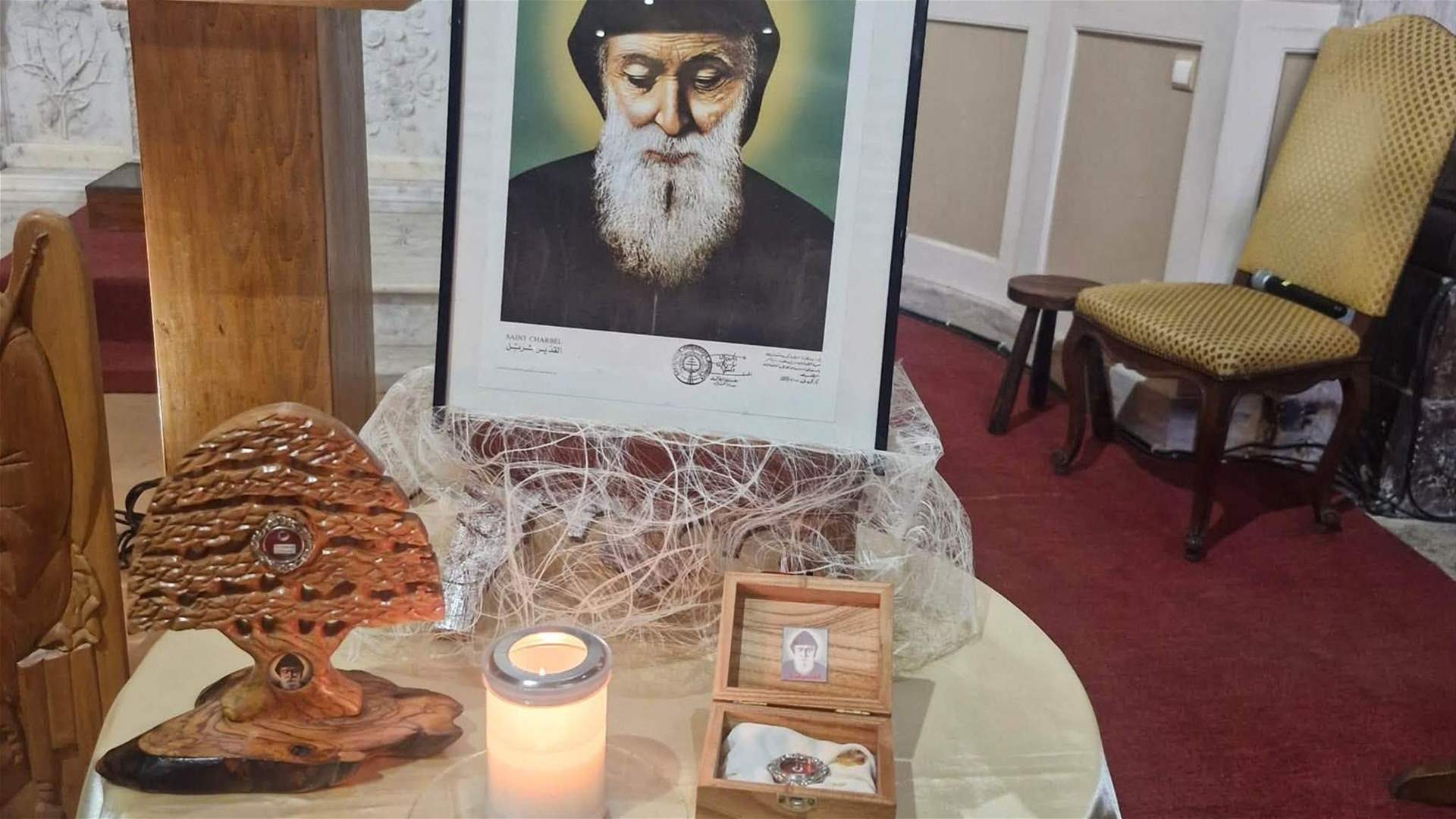 ذخائر مار شربل في مزار سيدة فالكلوز الفرنسية