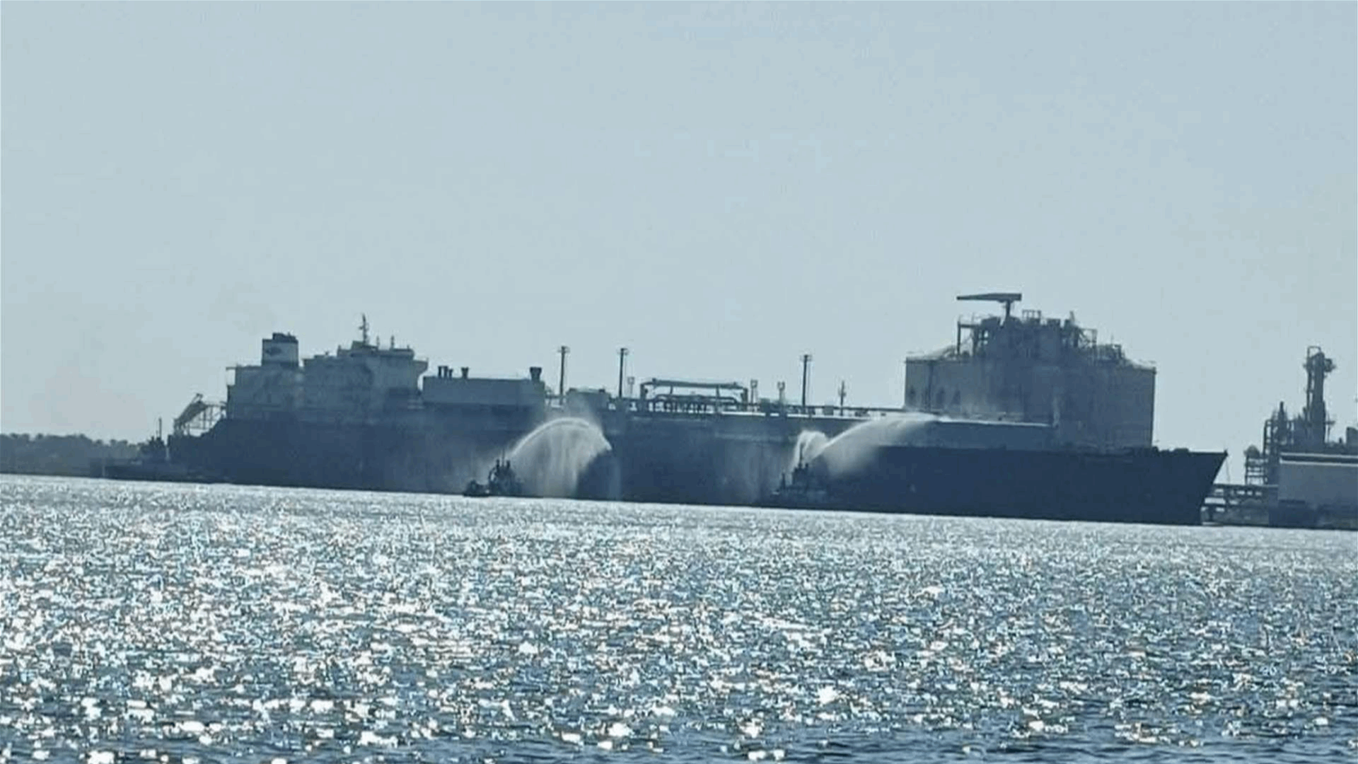 Drone hits gas storage tanker at Egypt's Mediterranean port