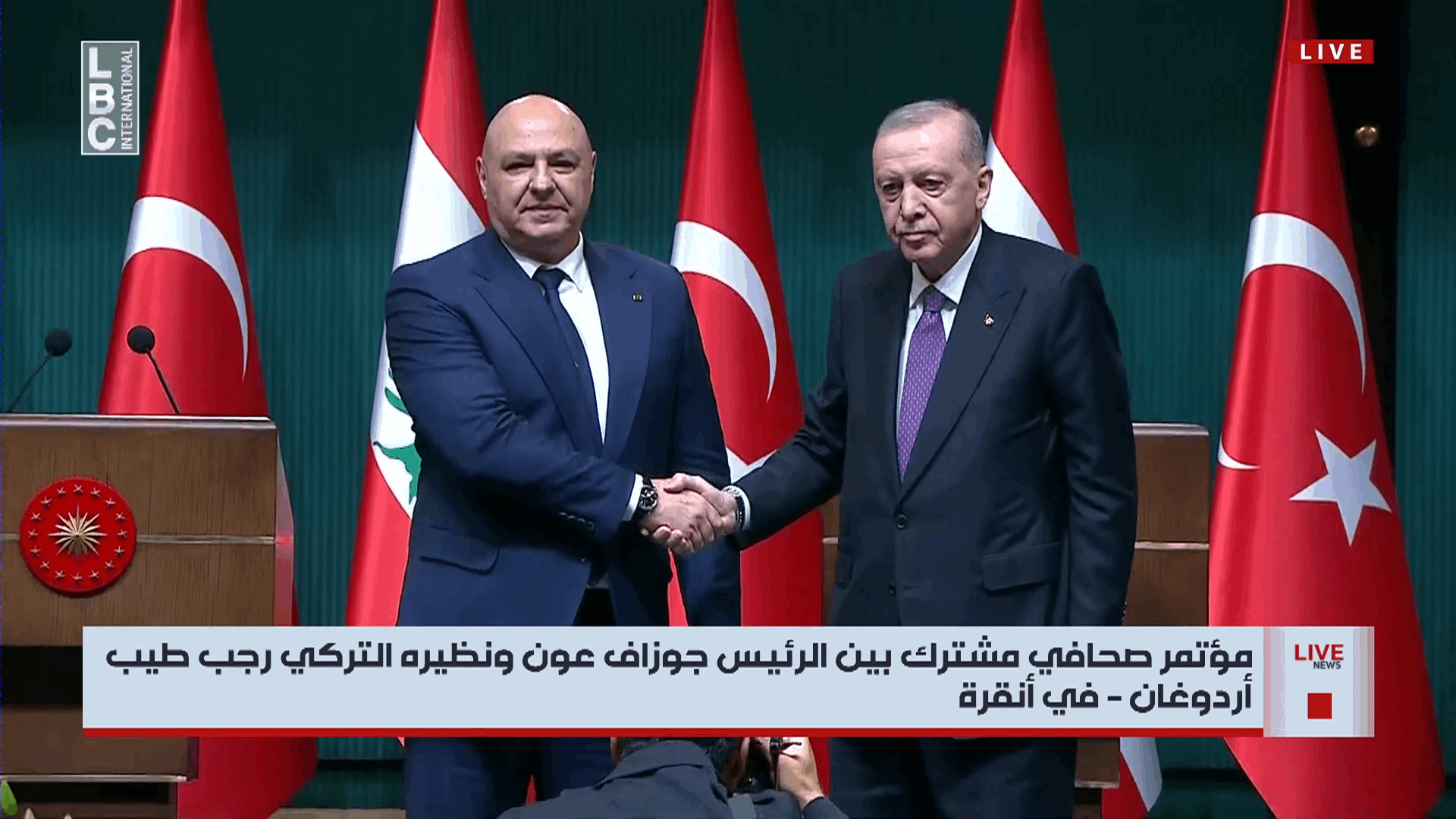Aoun, Erdogan pledge closer cooperation, stress Lebanon’s sovereignty