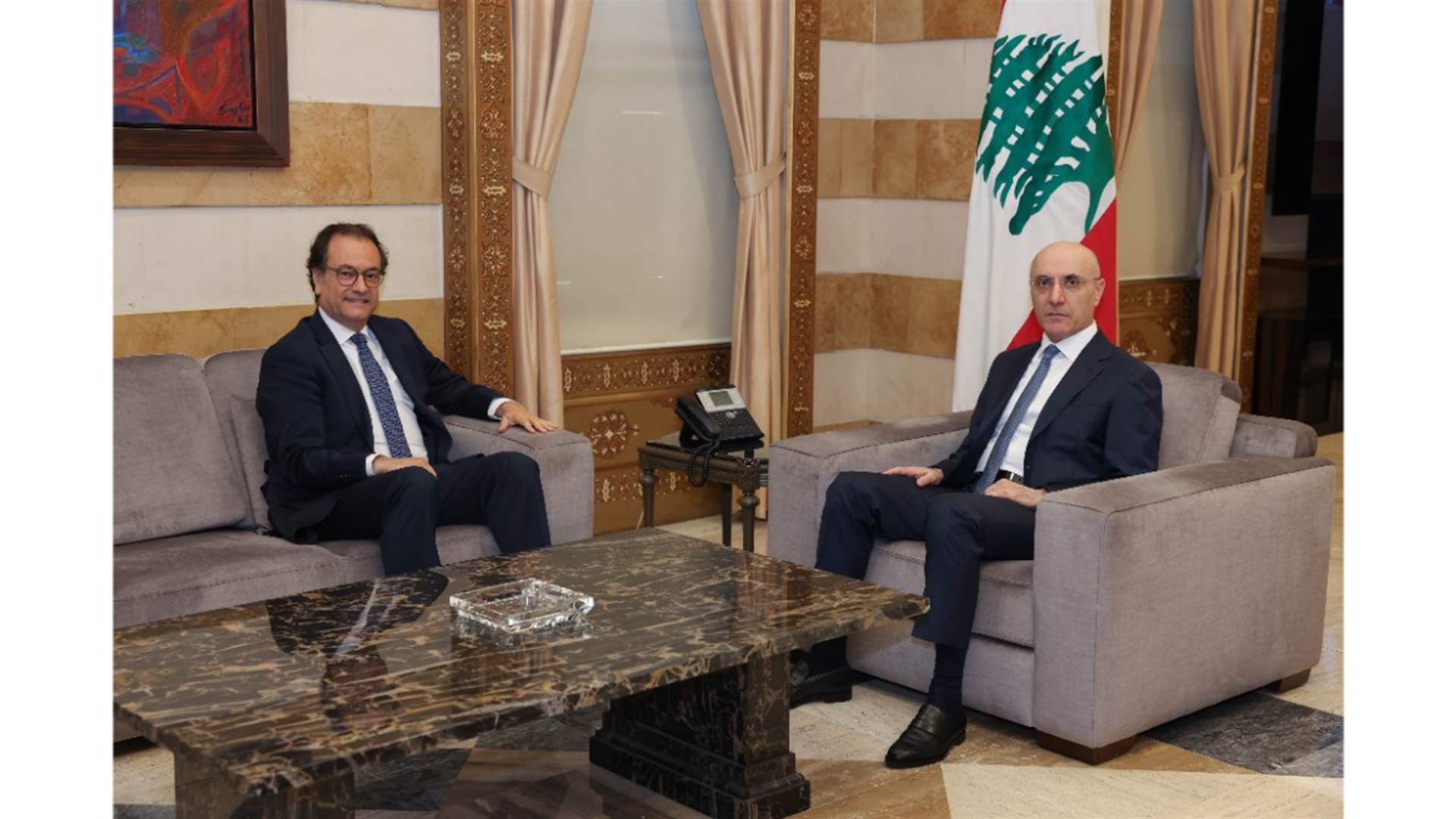 الحجار بحث مع سفير لبنان في فرنسا في أوضاع الجالية والتعاون الأمني والبلدي