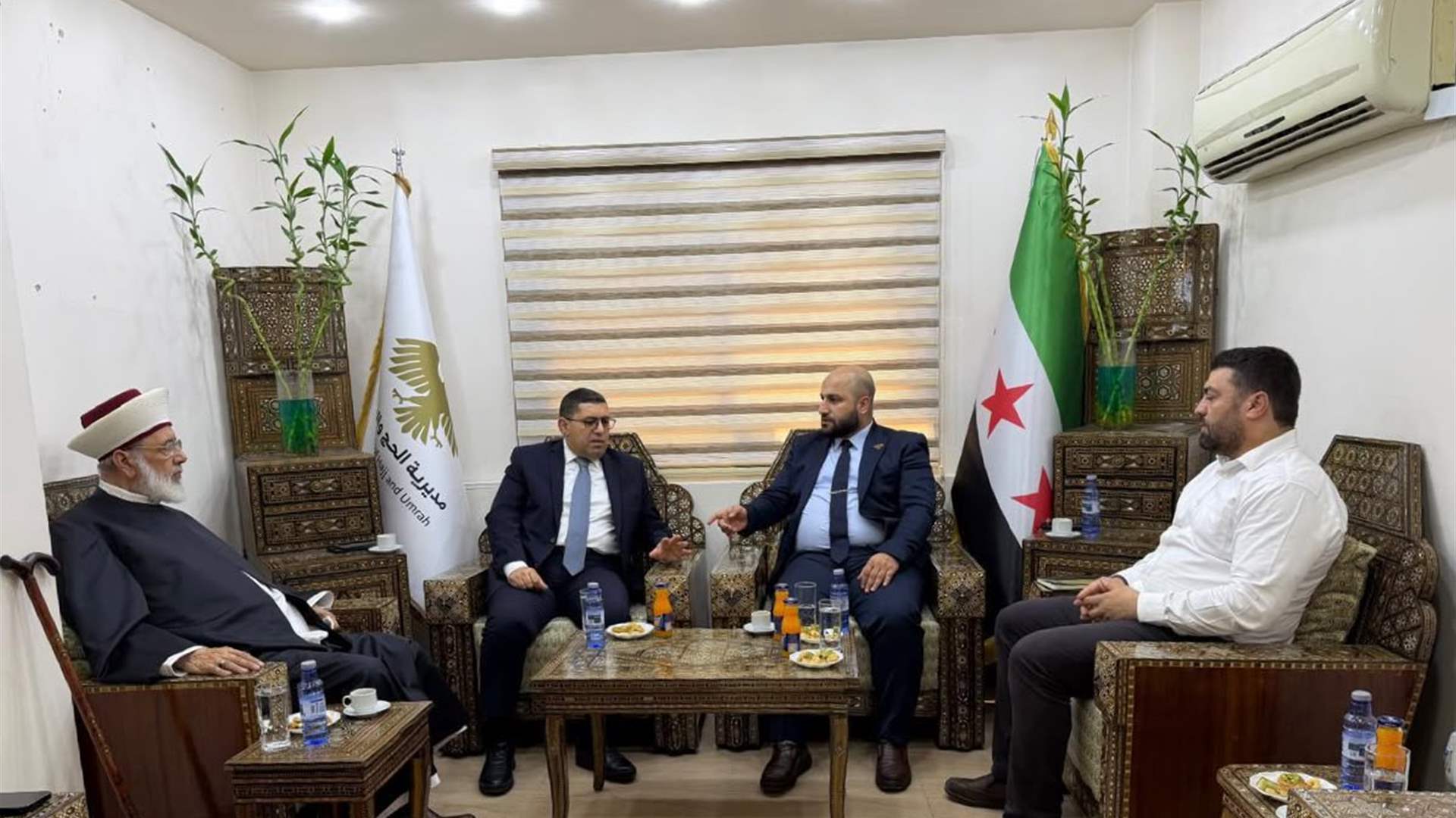 التعاون والتنسيق وتبادل الخبرات في الحج والعمرة موضع تداول بين القاضي محمد المكاوي وادارة الحج والعمرة السورية 