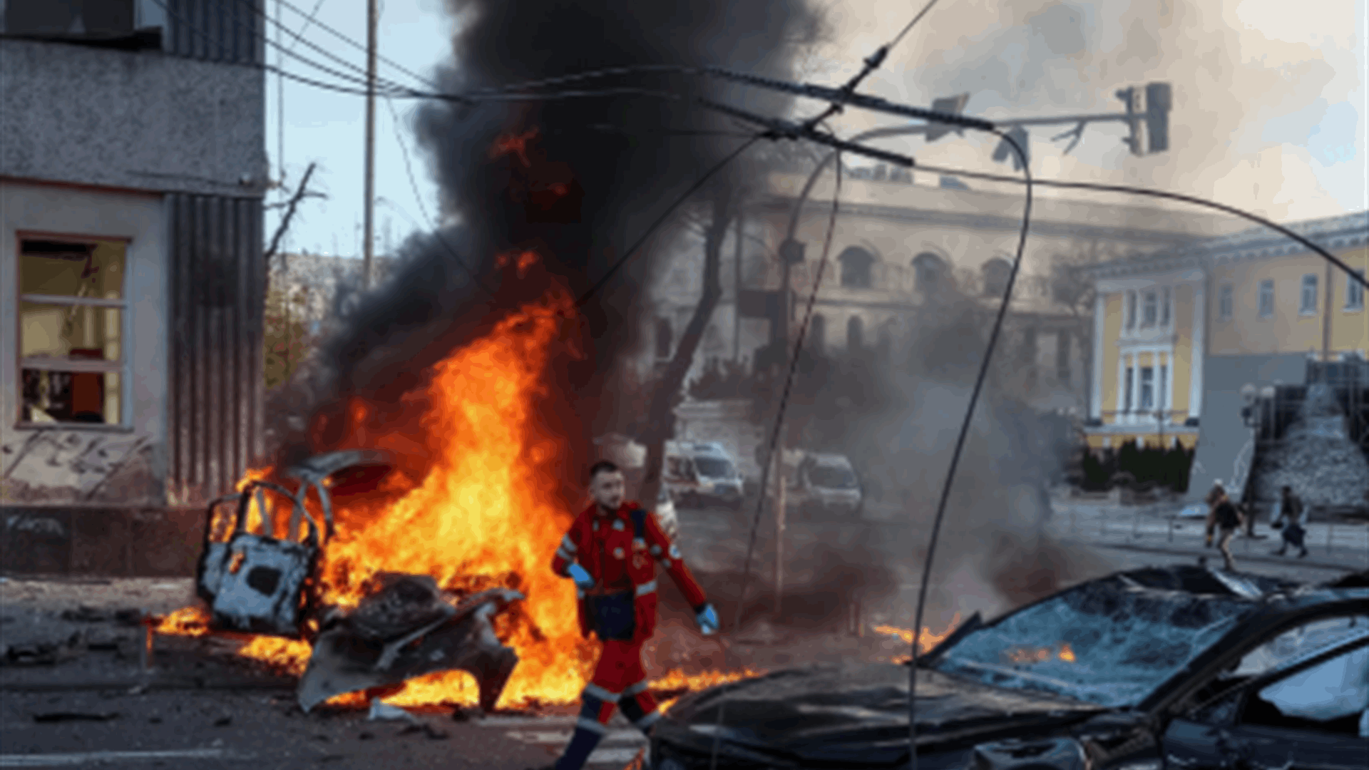 هجوم روسي بالمسيرات على كييف وضربات على مناطق أخرى توقع نحو عشرة جرحى