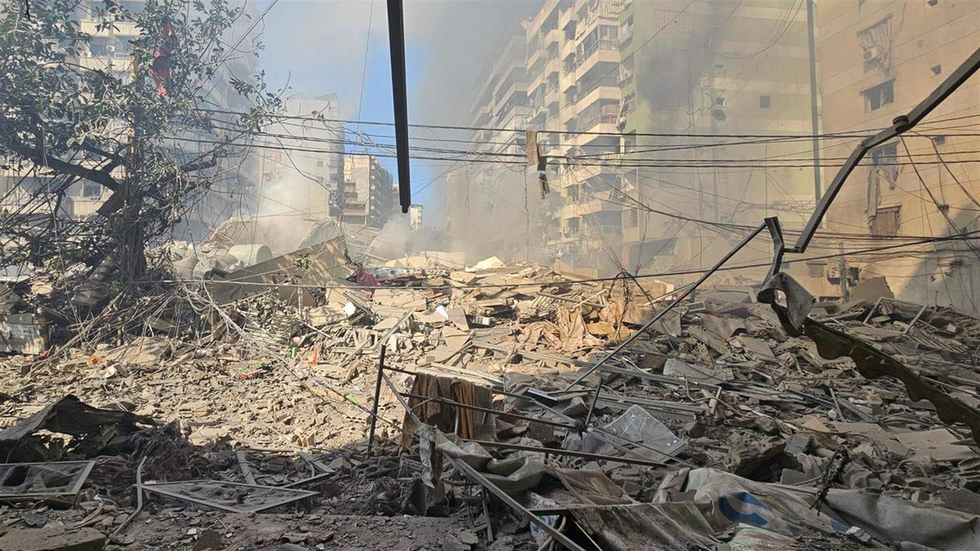 War-damaged buildings in Beirut's southern suburbs face new threat from winter