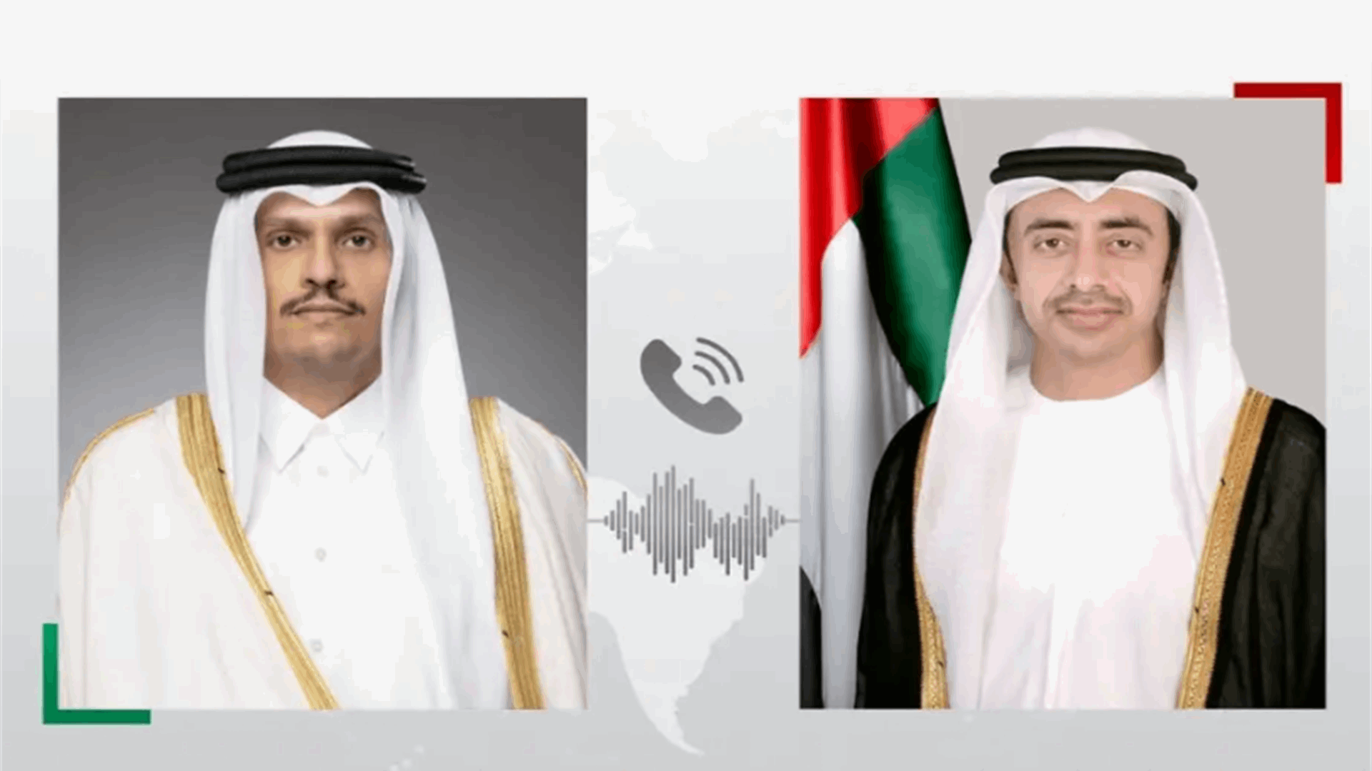 عبدالله بن زايد ومحمد بن عبدالرحمن بحثا في التطورات الإقليمية والجهود المبذولة لتعزيز الأمن والاستقرار في المنطقة