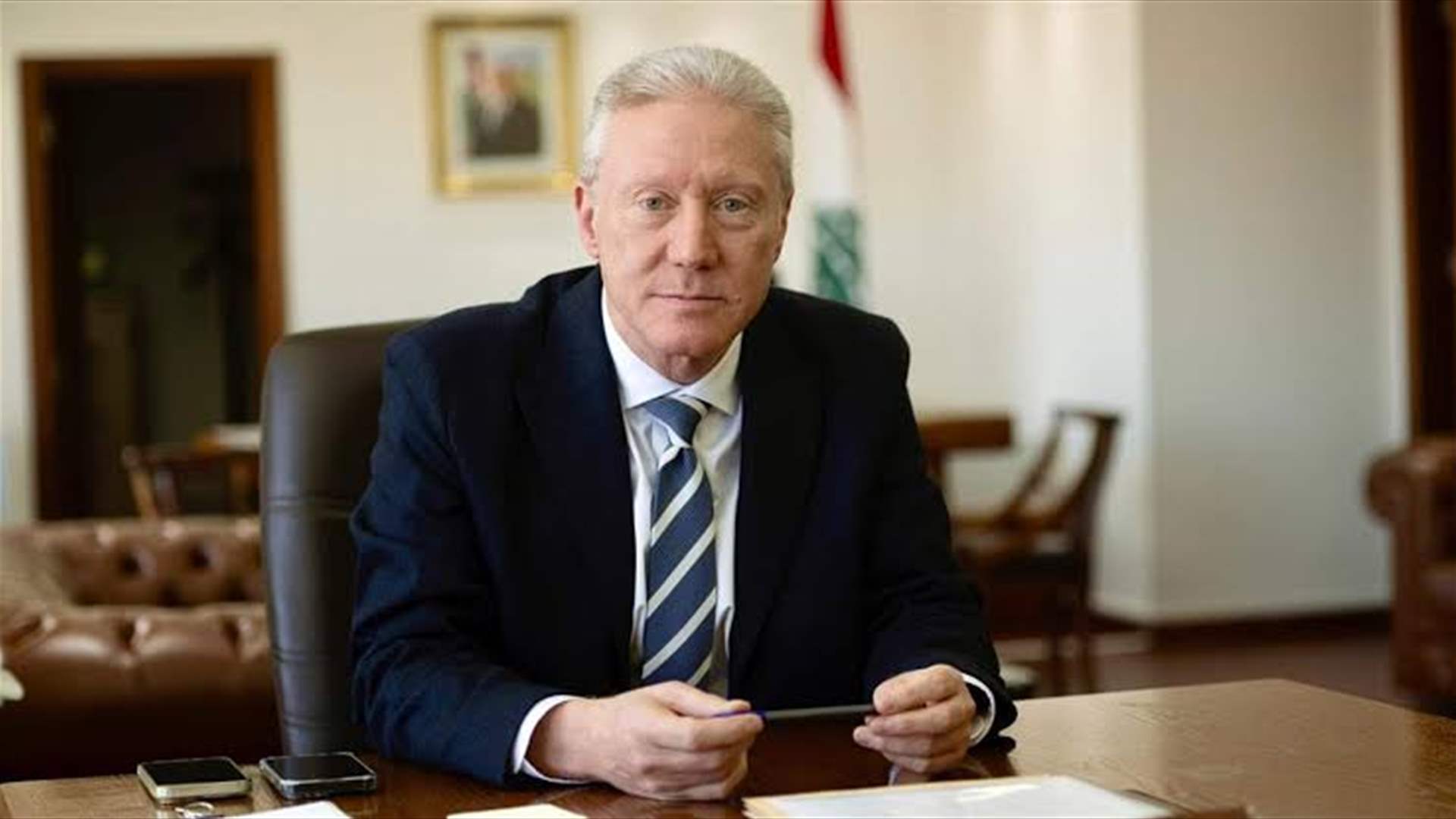 رجي استقبل السفير المصري مودعًا ومشيدًا بدوره في تعزيز العلاقات اللبنانية-المصرية