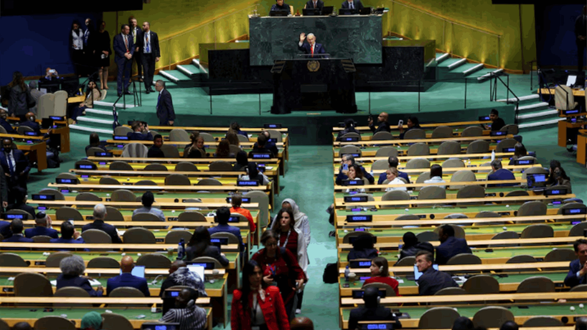 At UN, Netanyahu defends Israel as delegates walk out