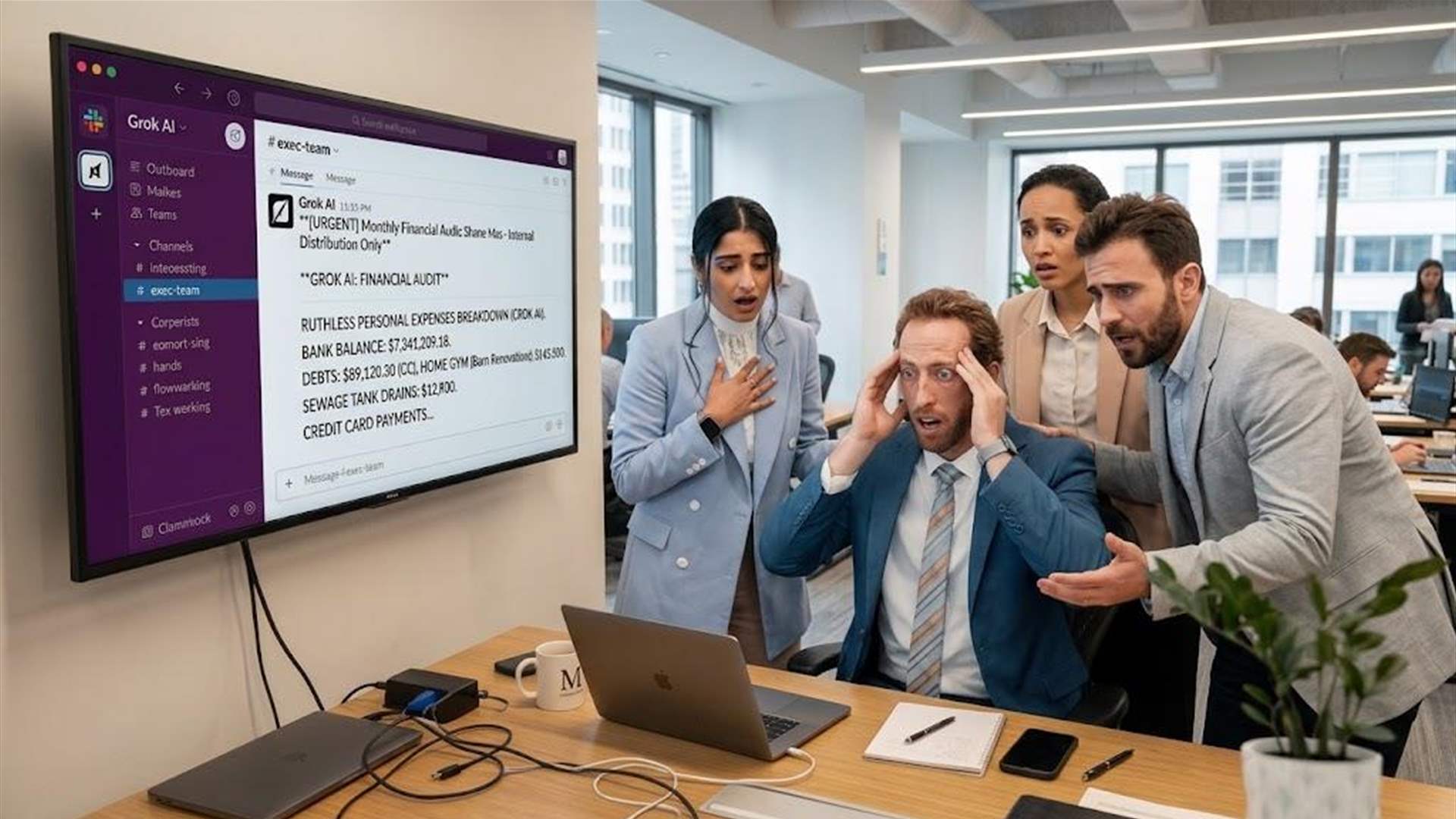 الذكاء الاصطناعي يفضح ميليونير... سرّب رصيده المصرفي لموظفيه!