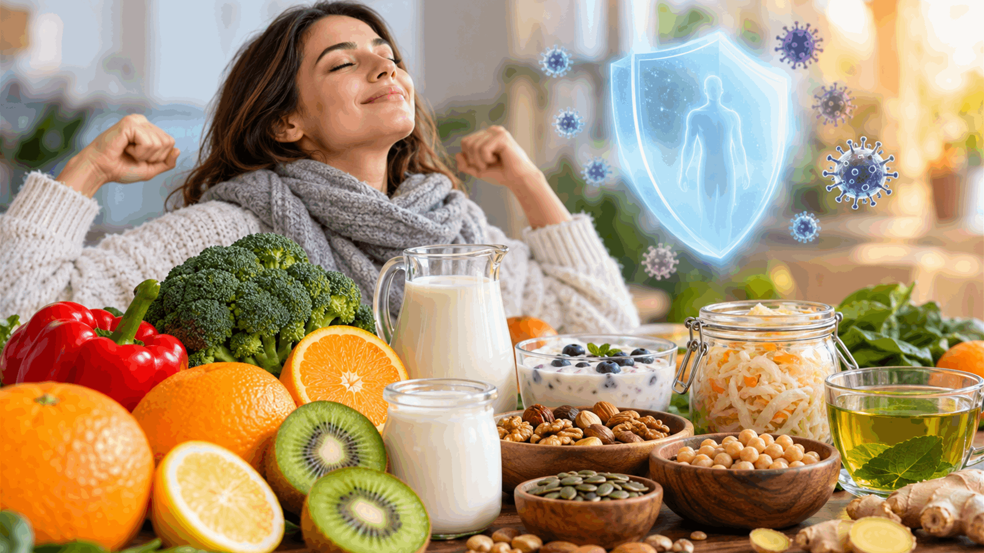 درع غذائي في مواجهة الإنفلونزا... أطعمة ومشروبات تدعم مناعتك