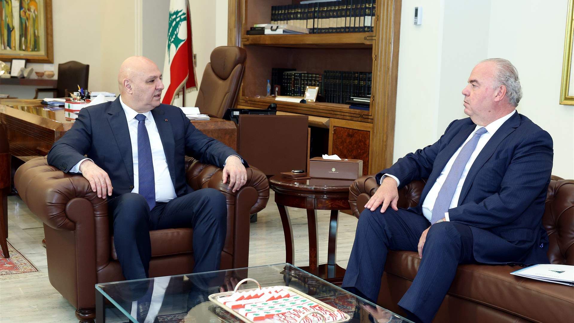 وزير الاتصالات أطلع رئيس الجمهورية على انطلاق مشروع الألياف الضوئية وبحث في ملفات أخرى