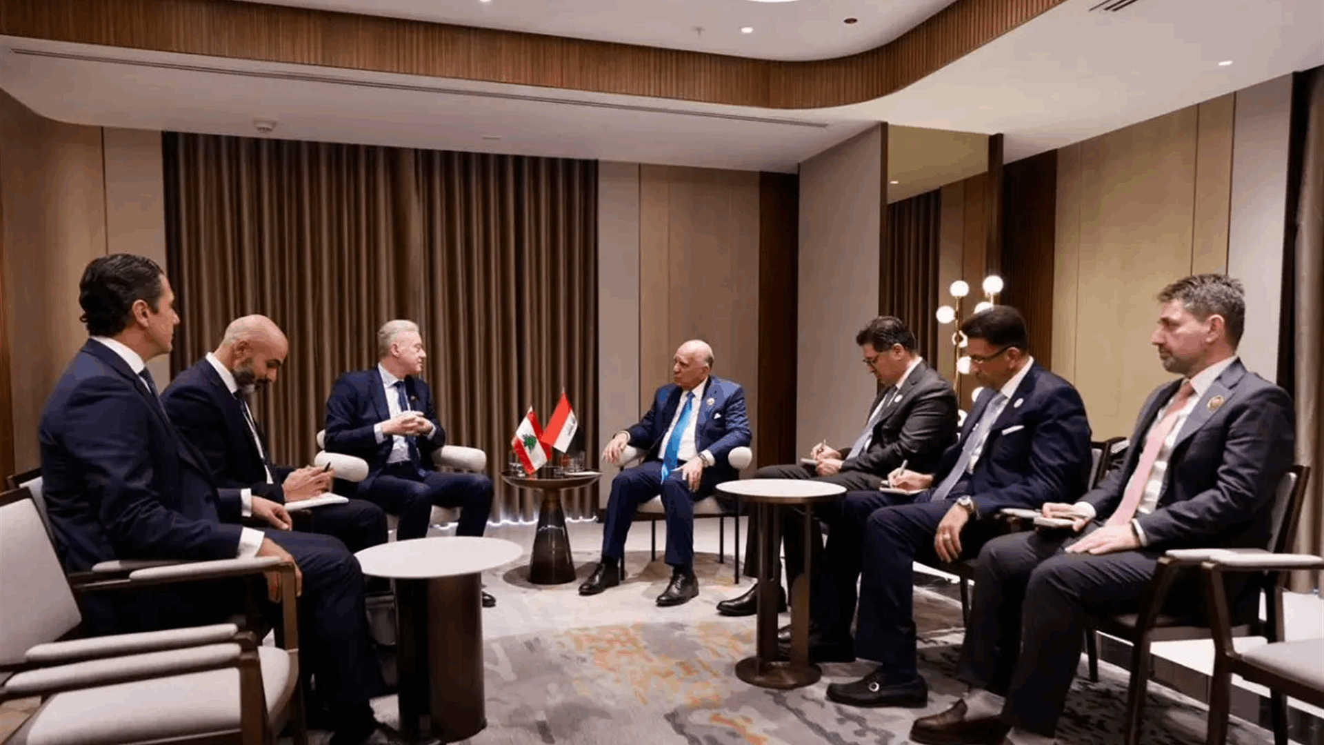 رجي يلتقي نظيره العراقي في بغداد ويبحثان العلاقات الثنائية والتطورات الإقليمية