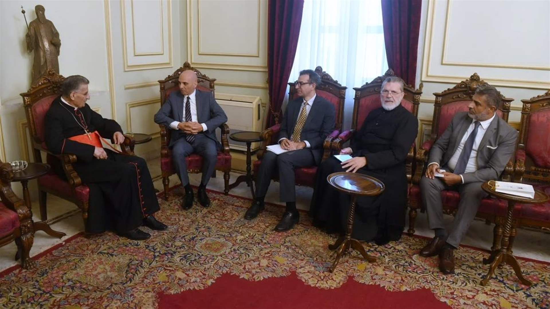 الراعي عرض مع السفير المصري الأوضاع محليا واقليميا