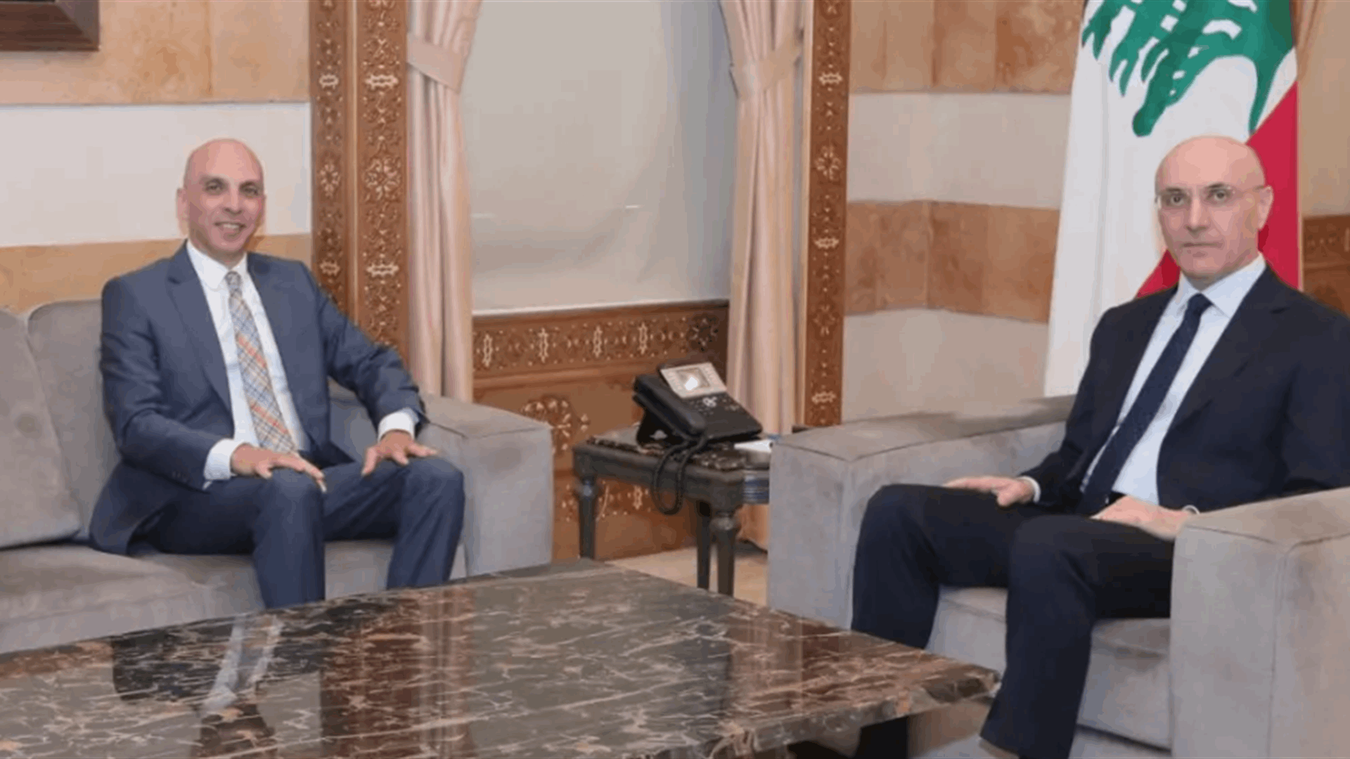 الحجار استقبل سفير مصر وبحثا في تعزيز وتطوير التعاون المشترك