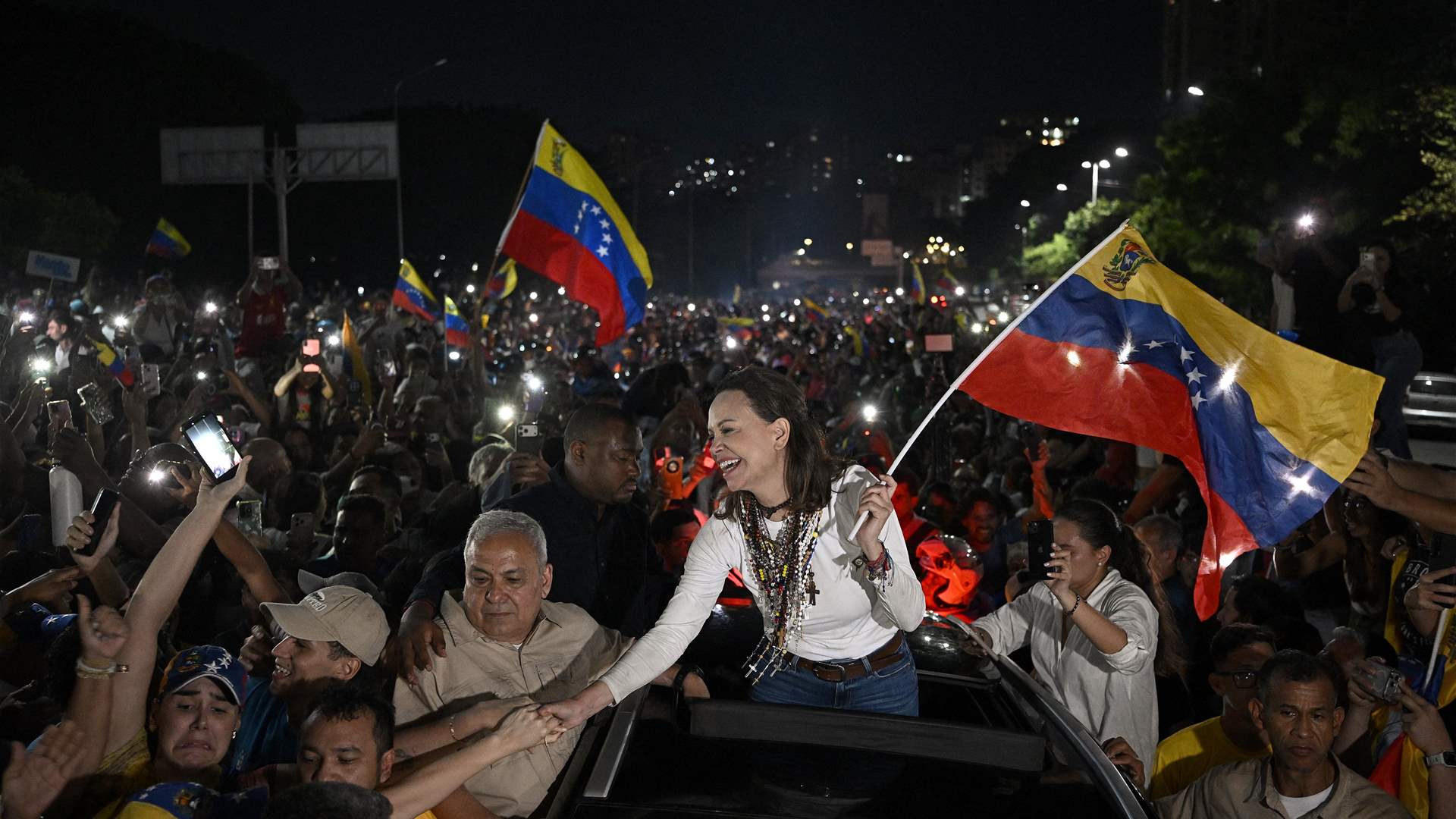 Machado returns from exile to jubilant crowds in Venezuela