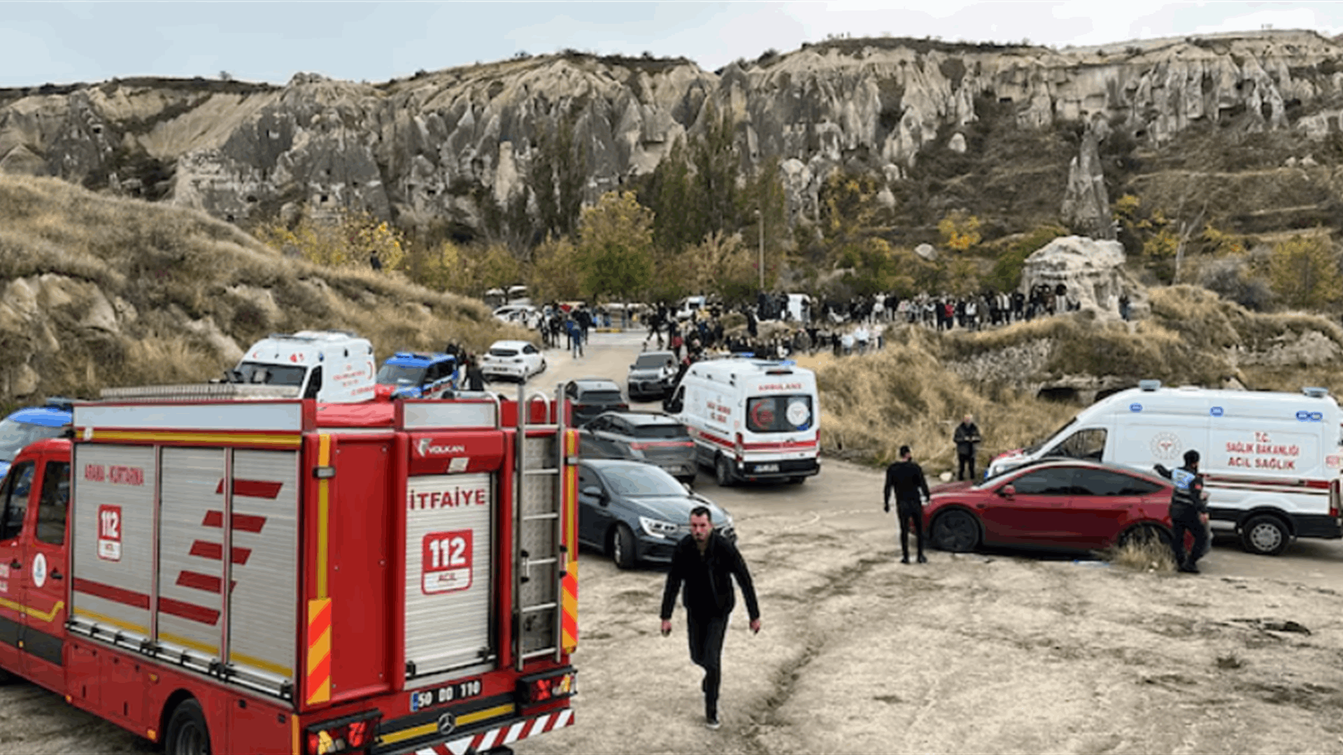 Fairy chimney rockfall kills two at Turkey's Cappadocia tourist attraction after heavy rain