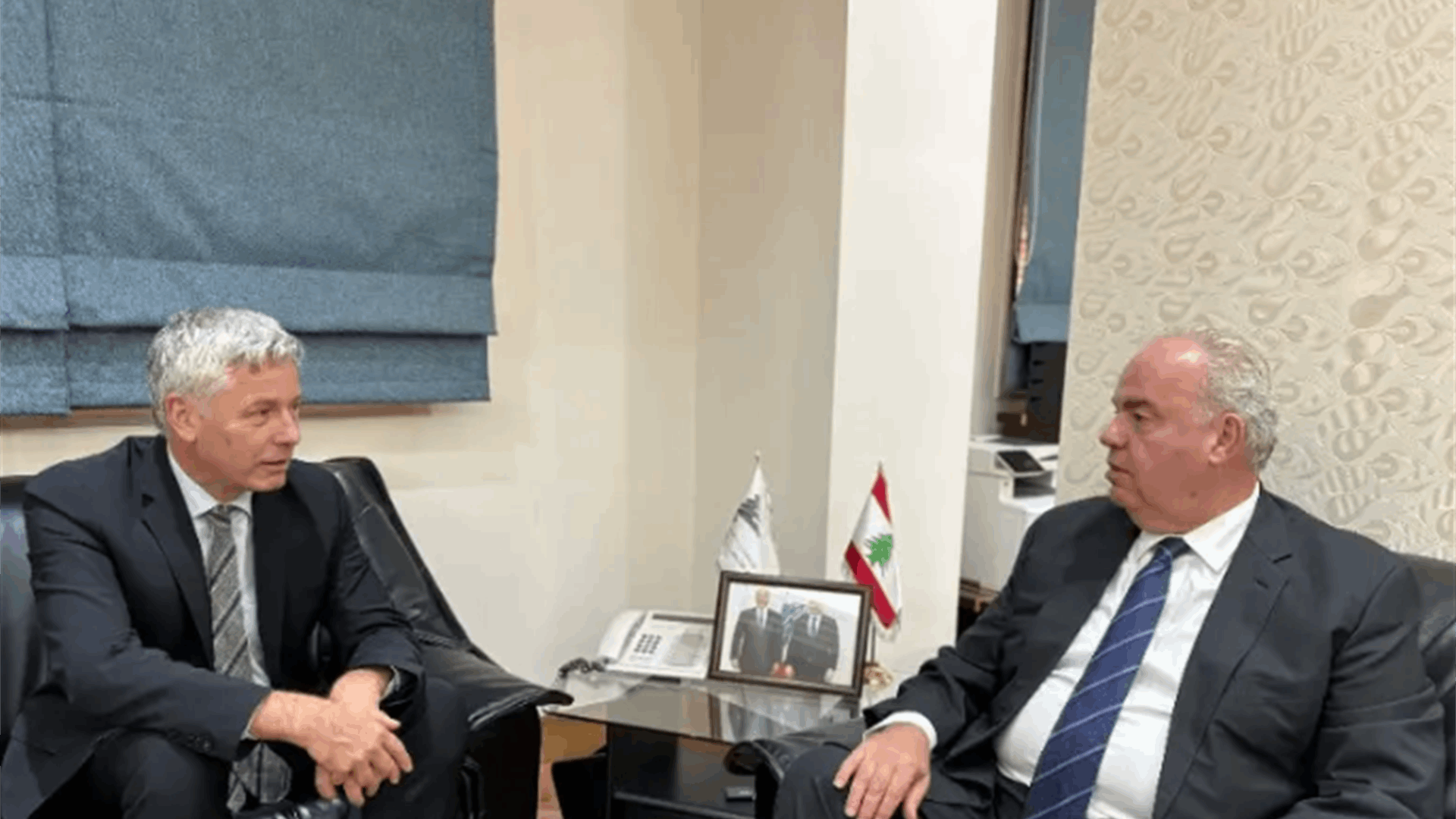 وزير الاتّصالات بحث والسفير الألماني في الأوضاع العامة في لبنان والمنطقة