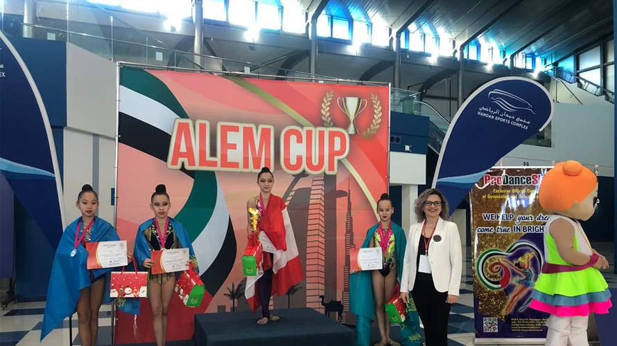 Lebanese gymnast Reina Nasrallah wins 1st place in Dubai