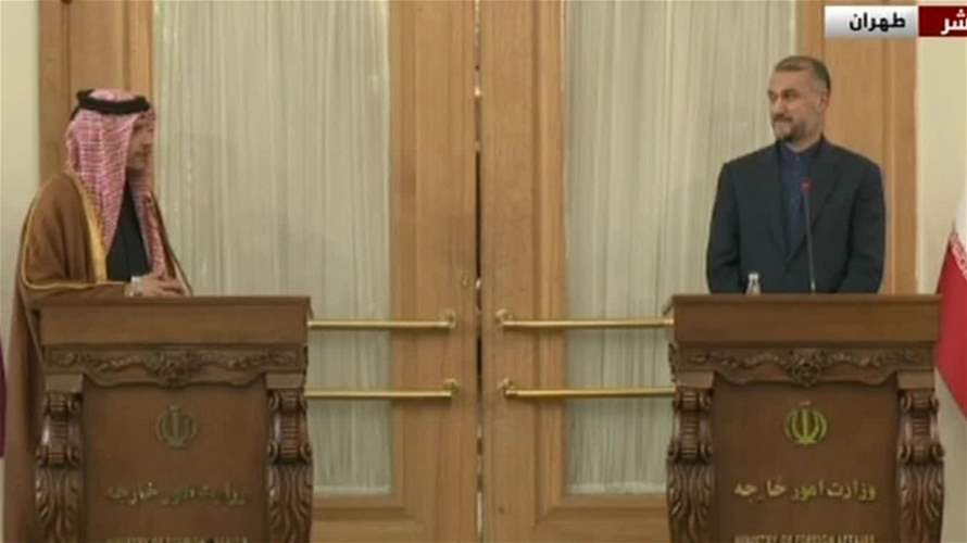 وزير الخارجية الايرانية أمام نظيره القطري: الهجوم الجبان كان يهدف زعزعة أمن ايران