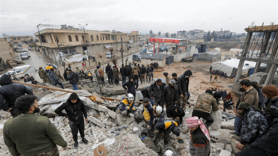 Earthquake piles misery on war-ravaged Syrians in wintry north