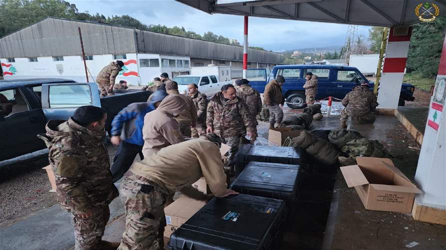 الجيش: 15 عنصرا من فوج الهندسة الى سوريا للمساهمة في أعمال الانقاذ