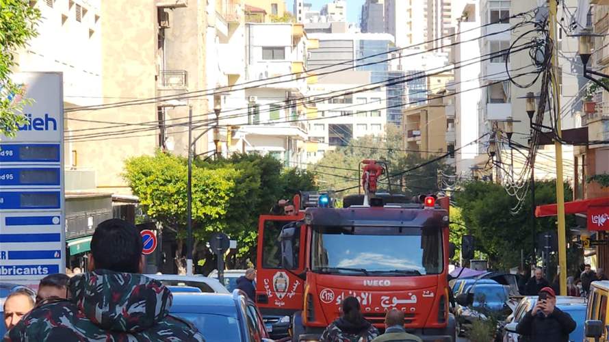 إخماد حريق اندلع في مصرفين في منطقة بدارو