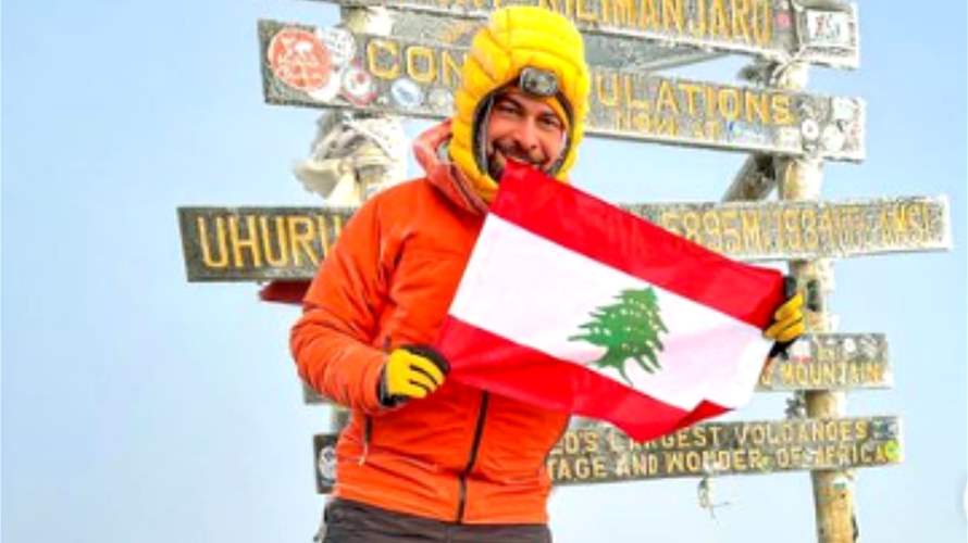 Lebanese man climbs highest peak in Africa