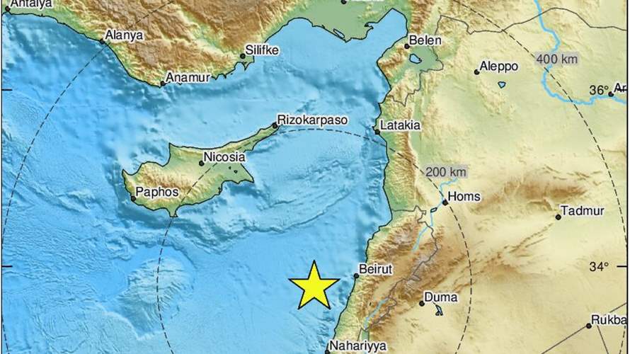 4.4 magnitude earthquake hits southern coast of Lebanon: EMSC