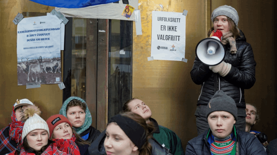 Thunberg, indigenous protesters block Norway energy ministry over wind farms