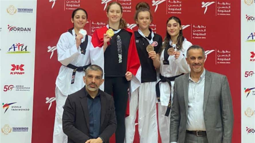 Lebanese Taekwondo players outshine in Jordan   