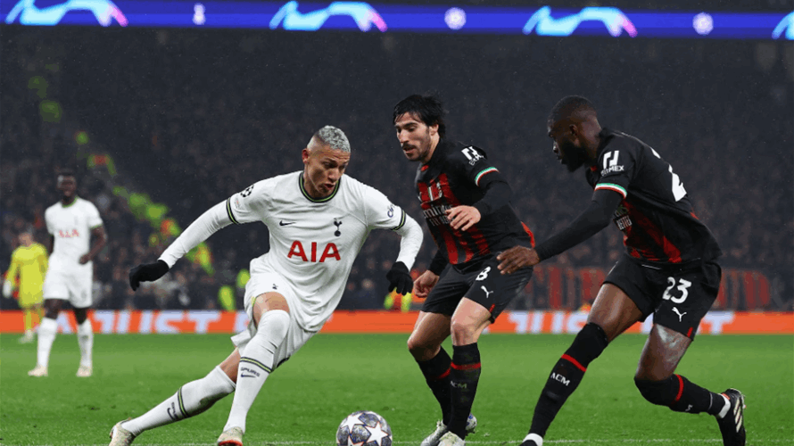 Steely Milan edge Tottenham to reach Champions League quarters