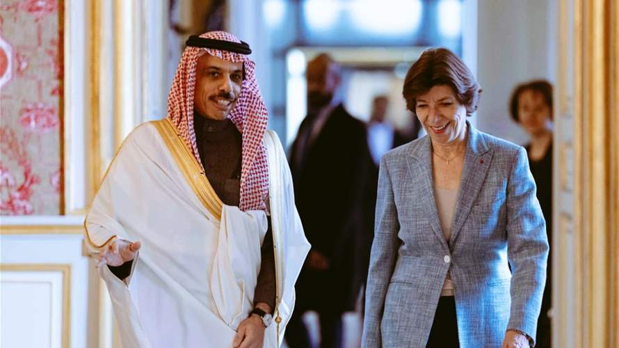 KSA's FM bin Farhan, France's FM Colonna discuss stability in Lebanon