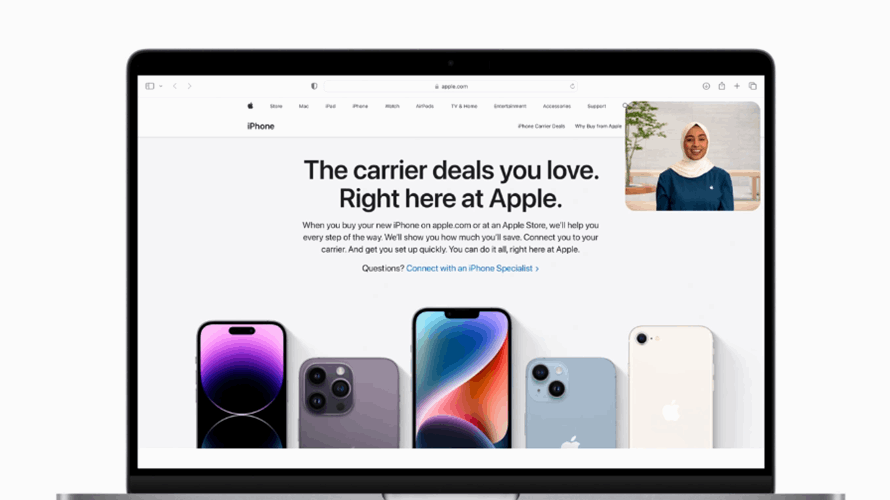 Apple launches a new way to shop online for iPhone with help from a live specialist