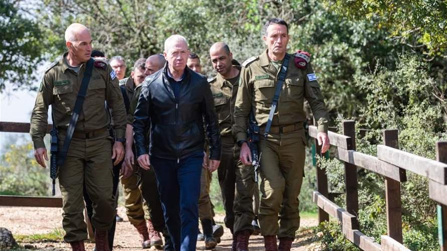 وزير الدفاع الإسرائيلي في جولة على الحدود اللبنانية: المسؤول عن الهجوم سيدفع الثمن