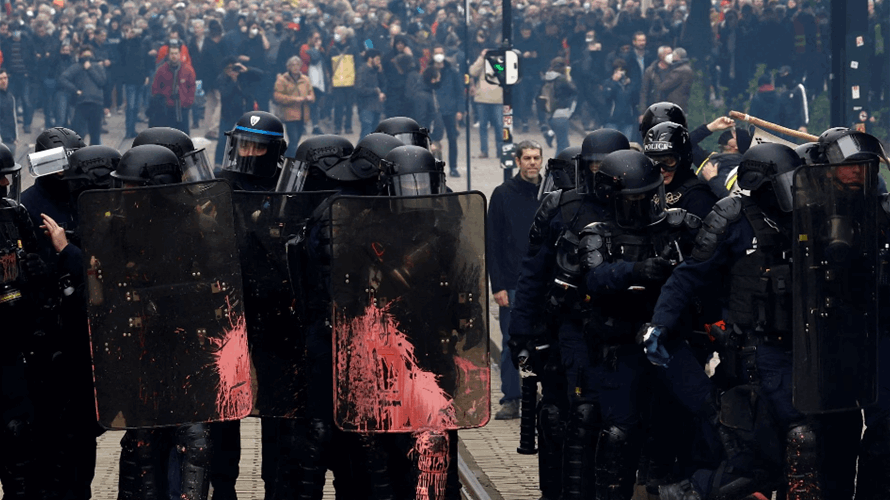 Violence hits France in day of anger over Macron's pension changes