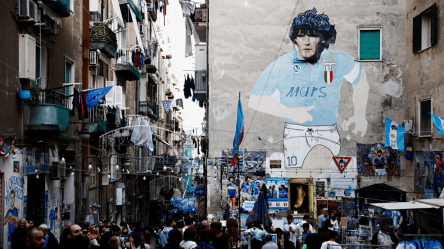 Naples paints the town blue for first Scudetto since Maradona era