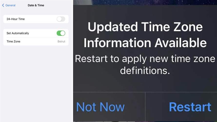 Apple timezone update further confuses Lebanese; users advised not to update 