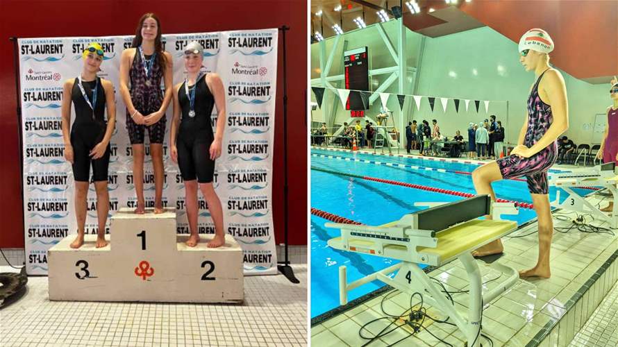Lebanese Lori Awad shines in Canada, wins four gold medals in swimming  