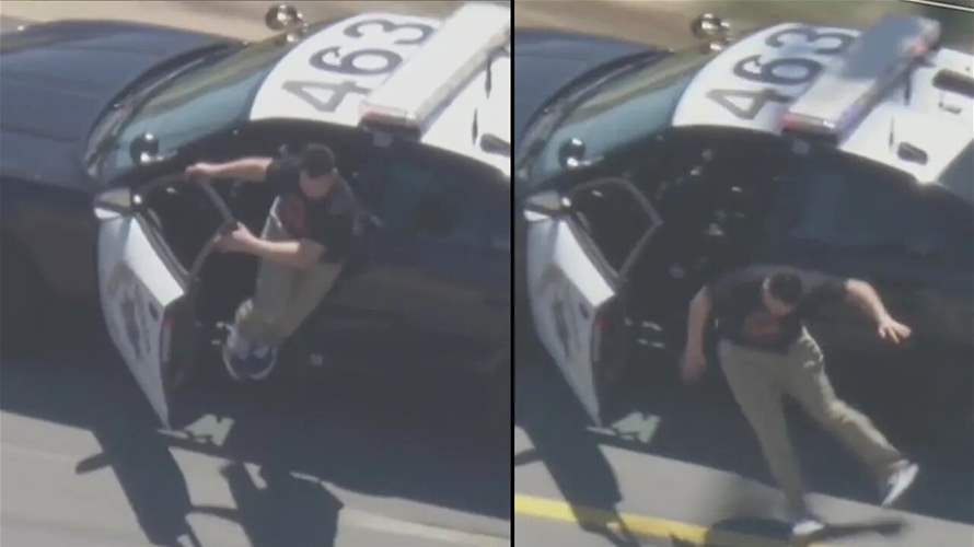 بعدما سرق سيارة الشرطة... نهاية مأساوية لرجل أثناء مطاردة (فيديو)