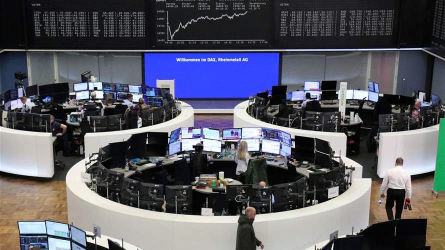 European shares fall as data signals slower economic recovery