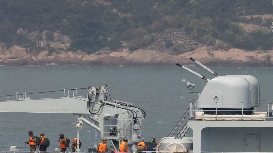 Chinese warship starts live-fire drills near Taiwan