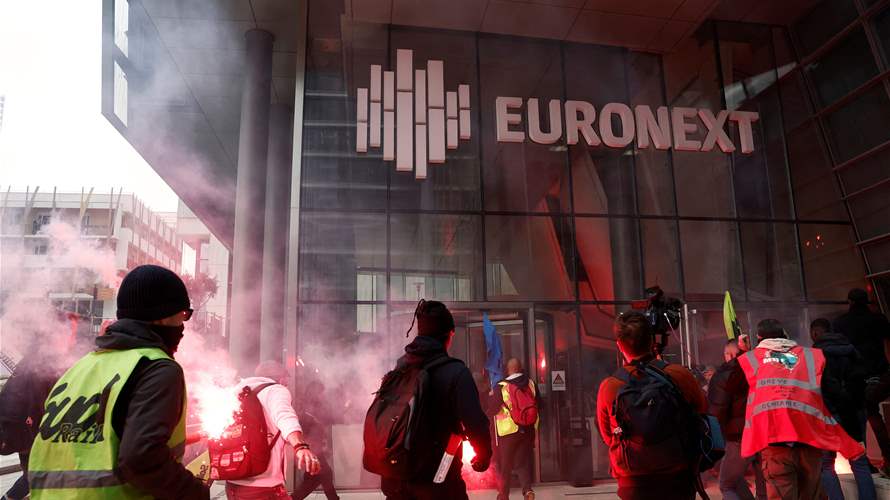 Protesters storm Paris Euronext building in anger over pension law